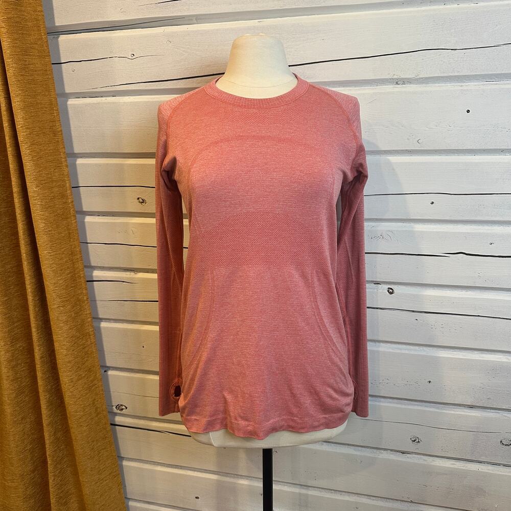 lululemon Long Sleeve Running Top Pink Size 12
